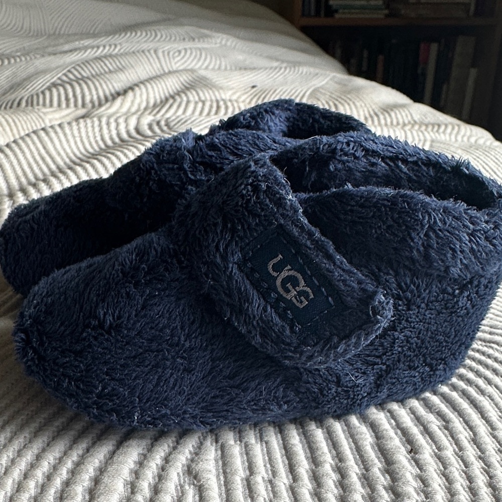 UGG Midnight Blue Plush Slippers